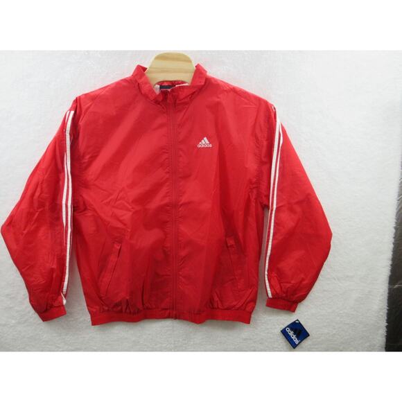 NWT Vtg Y2K 90s ADIDAS TEAM Jefferson Soccer Men XL Nylon Lined Full Zip Jacket - Picture 1 of 12